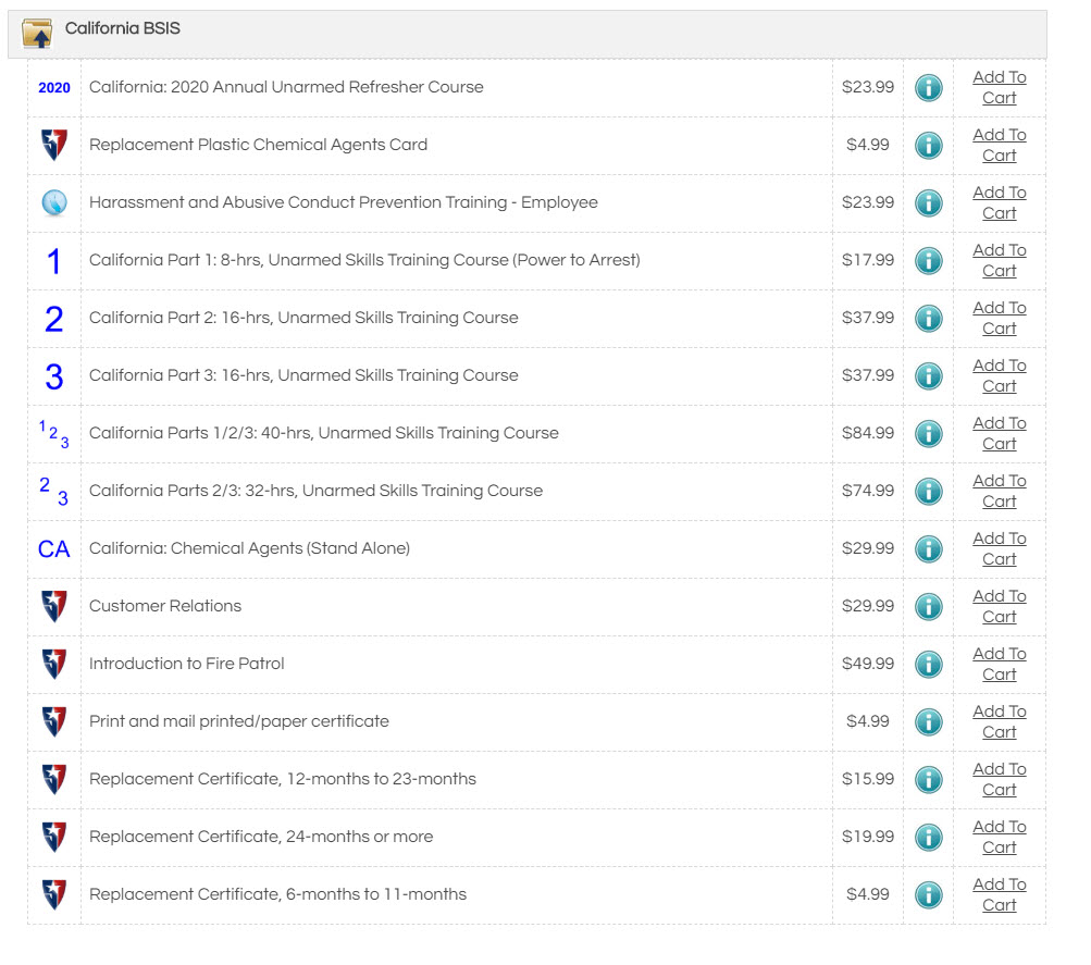 STC Course Catalog